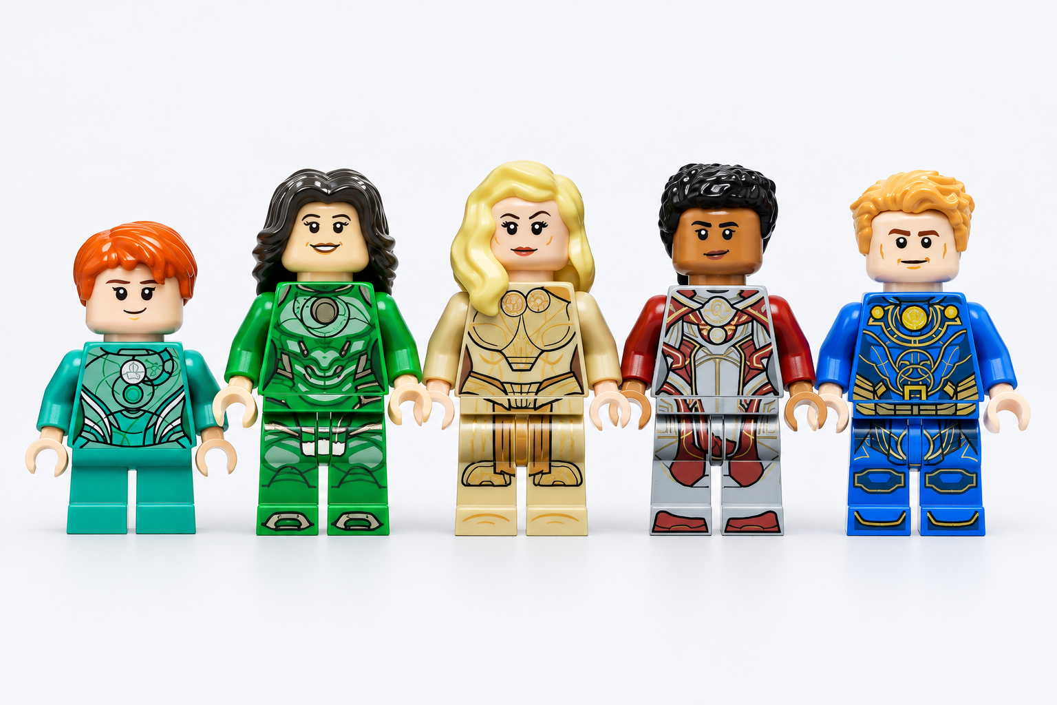 Lot de cinq figurines LEGO Eternals