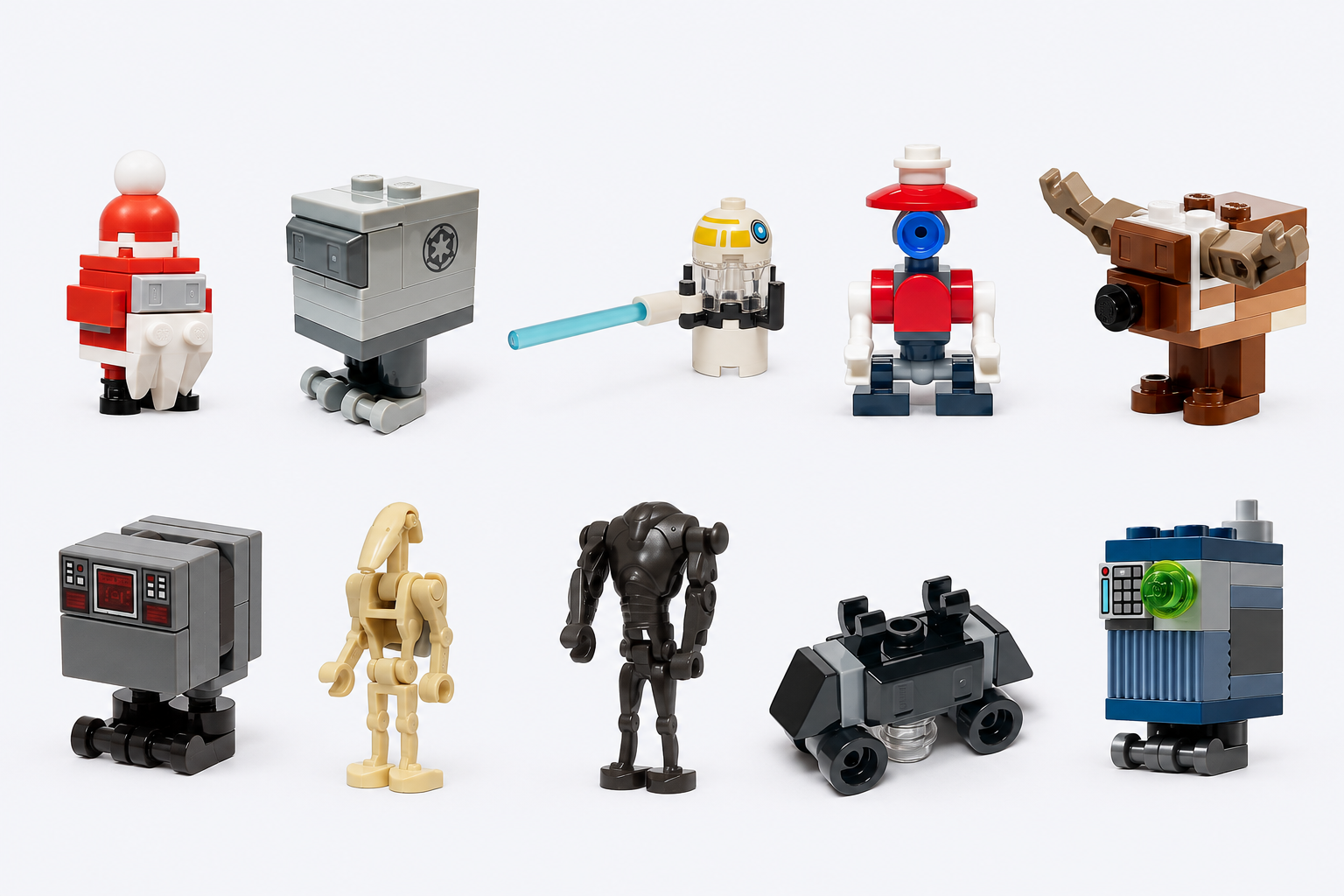 Lot de dix droïdes LEGO Star Wars